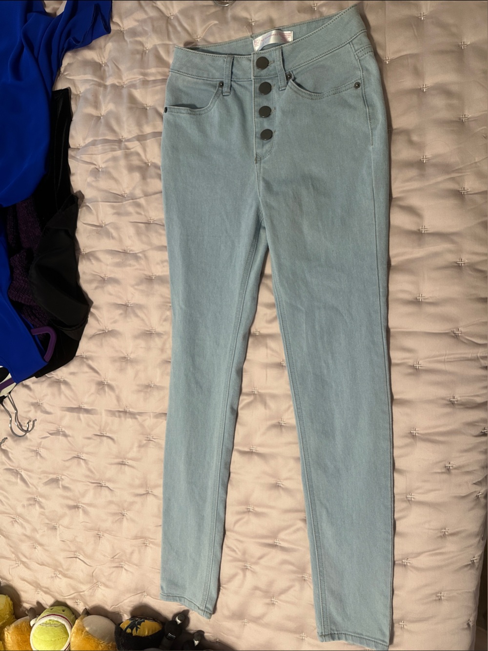 No Boundaries Light Blue High-Rise Skinny Jeans